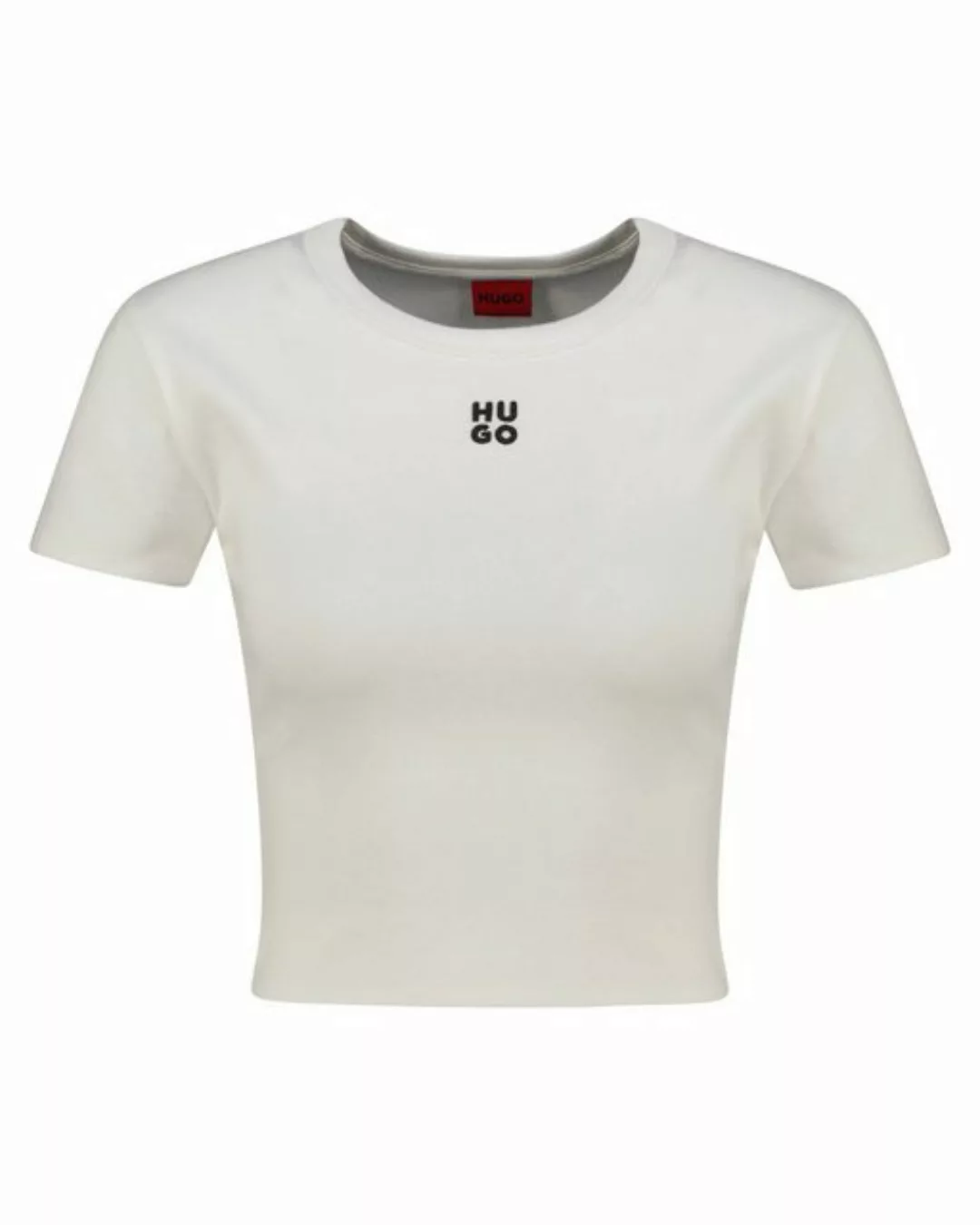 HUGO T-Shirt Damen Cropped T-Shirt DELANOR Slim Fit (1-tlg) günstig online kaufen