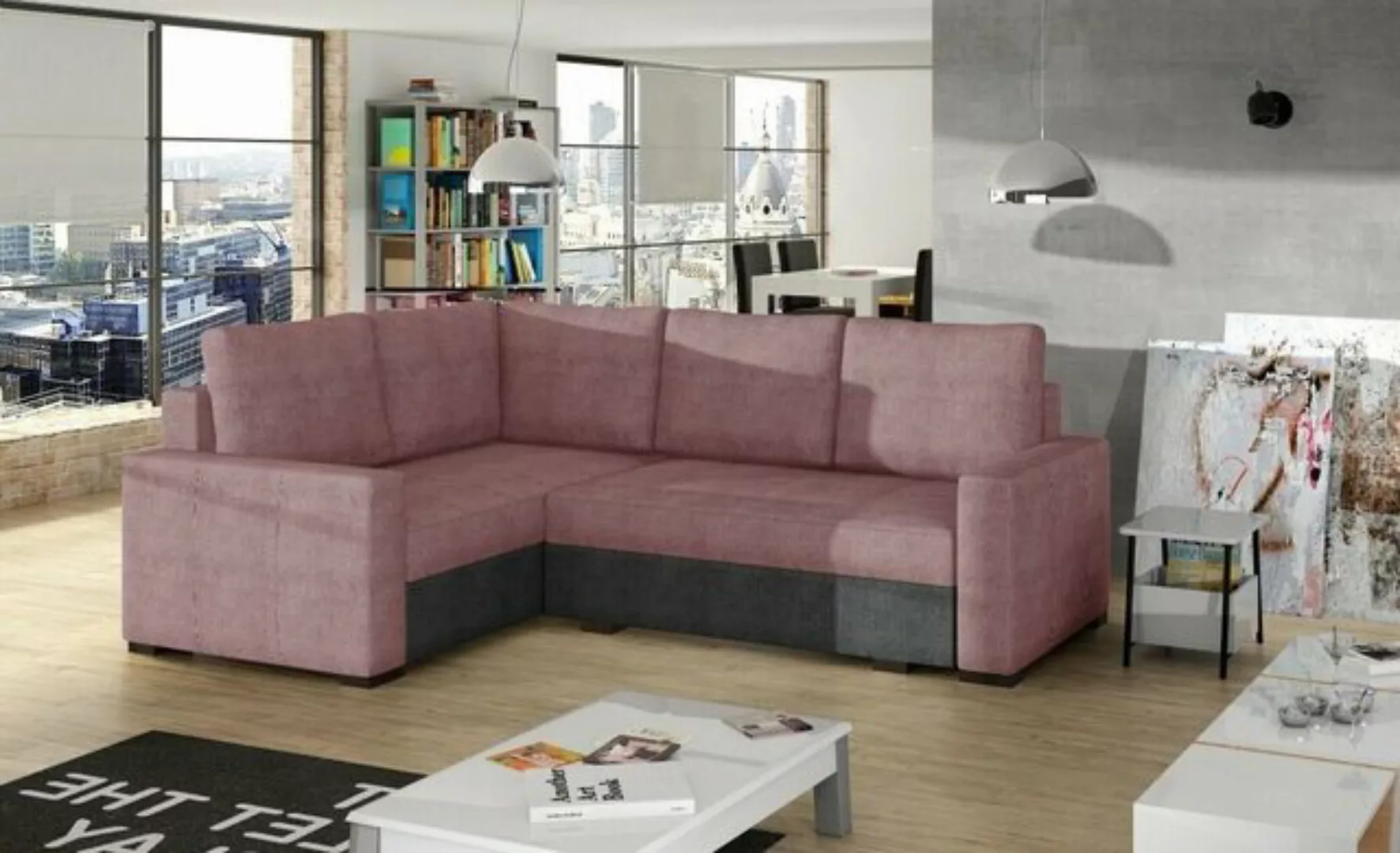 JVmoebel Ecksofa Ecksofa L Form Sofa Couch Polster Ecksofas Wohnlandschaft, günstig online kaufen