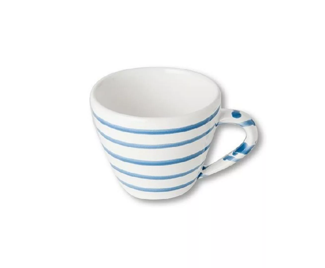 Gmundner Keramik Blaugeflammt Cappuccino-Obertasse 0,16 L / h: 6,8 cm günstig online kaufen