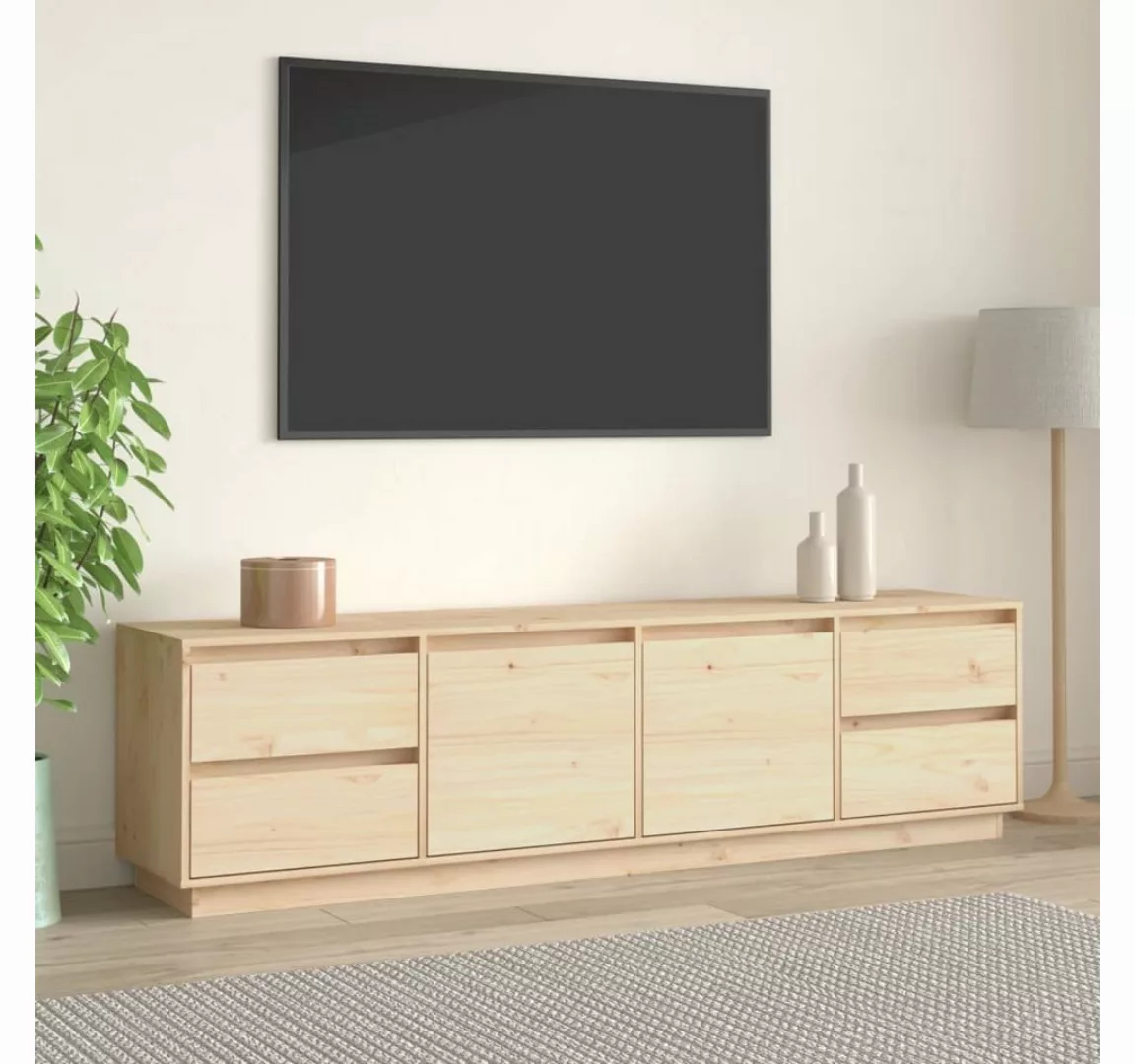 furnicato TV-Schrank 176x37x47,5 cm Massivholz Kiefer günstig online kaufen