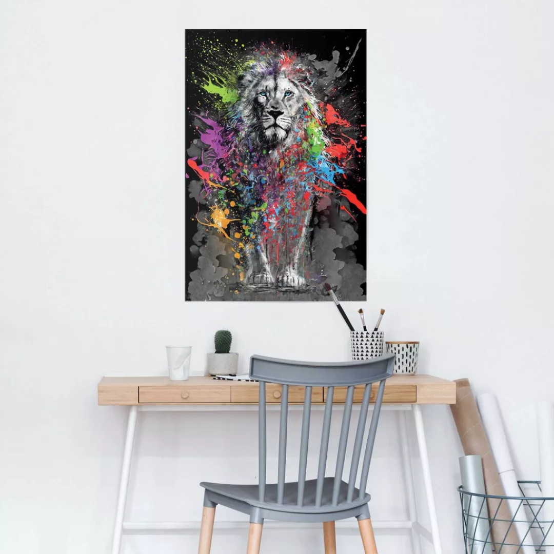 Reinders Poster "Coloured Lion" günstig online kaufen