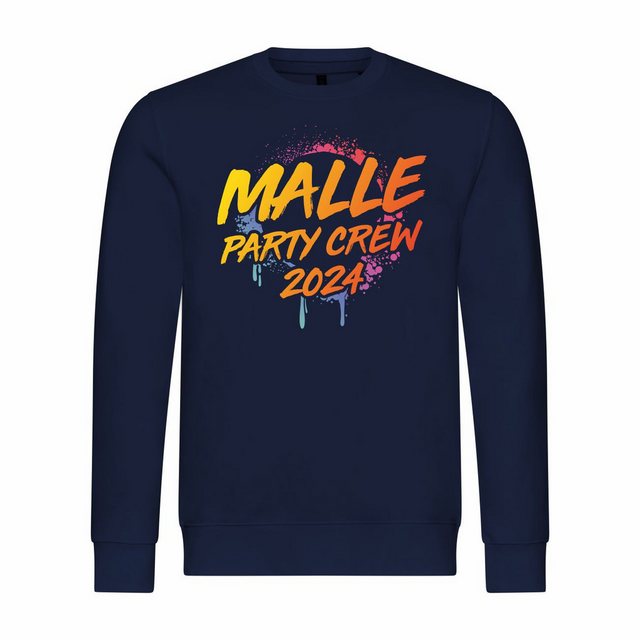 deinshirt Rundhalspullover Herren Sweatshirt Malle Party Crew 2024 Mit Prin günstig online kaufen