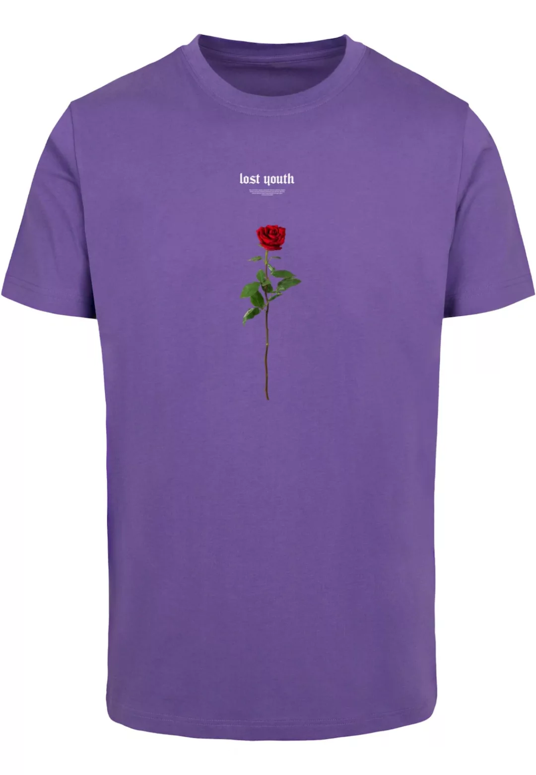 MisterTee Kurzarmshirt "MisterTee Herren Lost Youth Rose Tee", (1 tlg.) günstig online kaufen