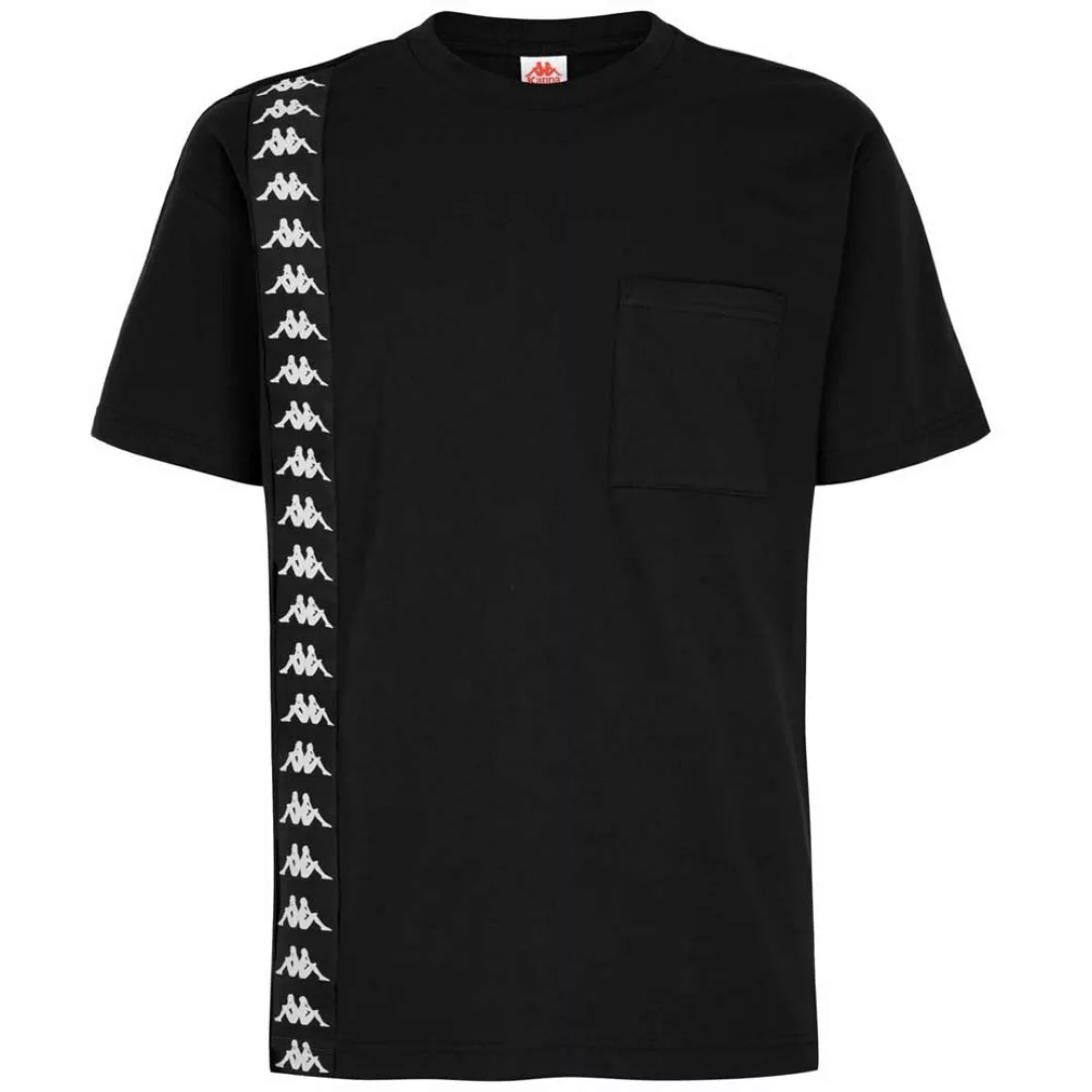 Kappa Crisp Kurzärmeliges T-shirt L Black/White/Black günstig online kaufen