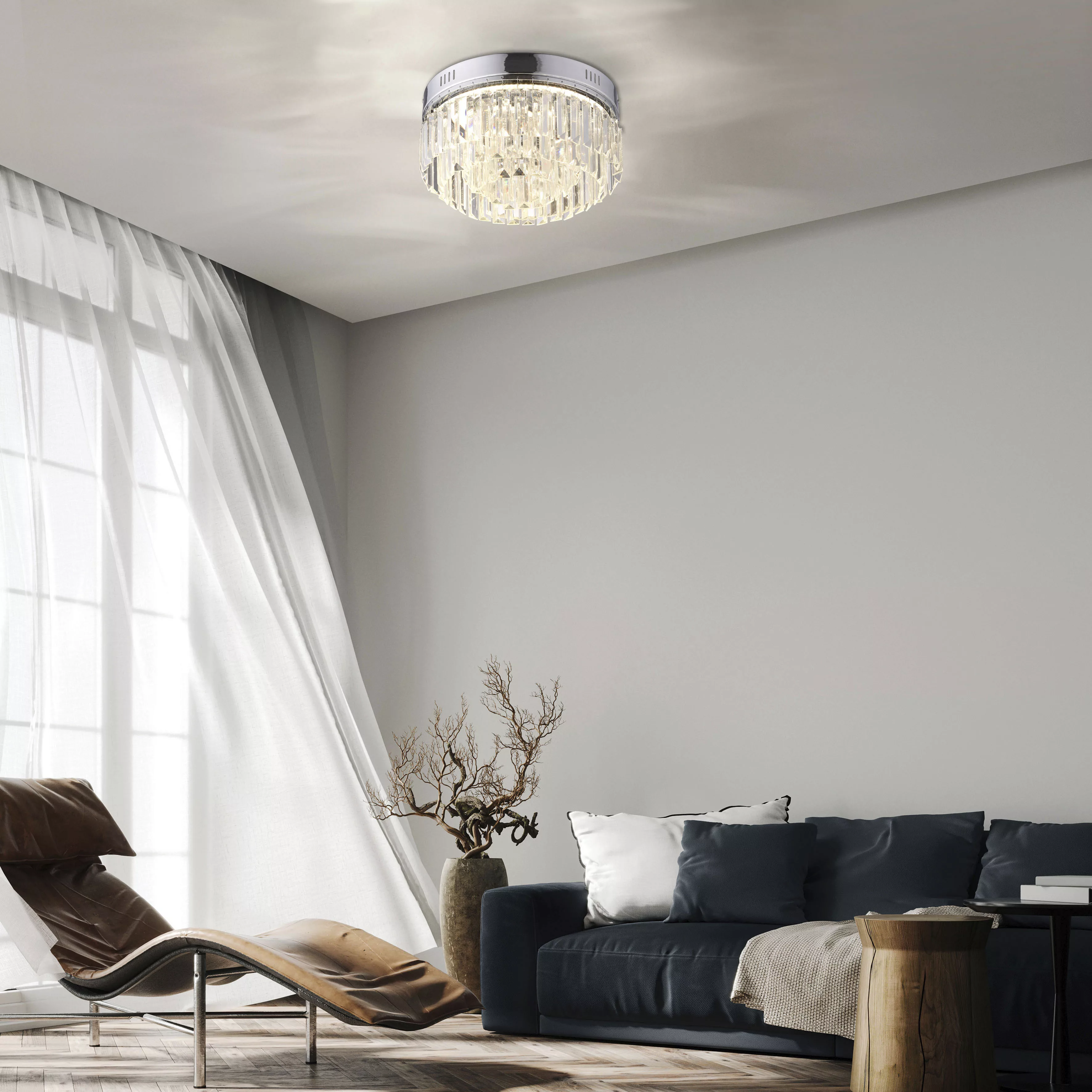 Paul Neuhaus LED Deckenleuchte »KRISTA«, 1 flammig, Leuchtmittel LED-Board günstig online kaufen
