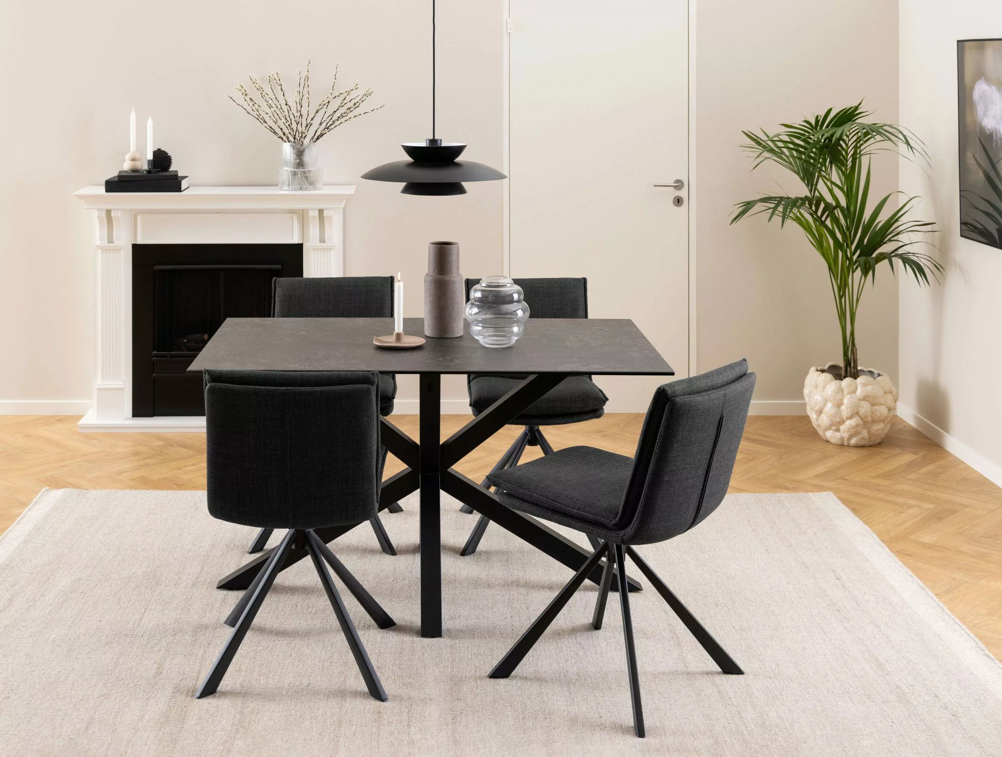 ACTONA GROUP Esstisch "Heaven", Tisch, Tischplatte aus Keramik, Kreuzgestel günstig online kaufen