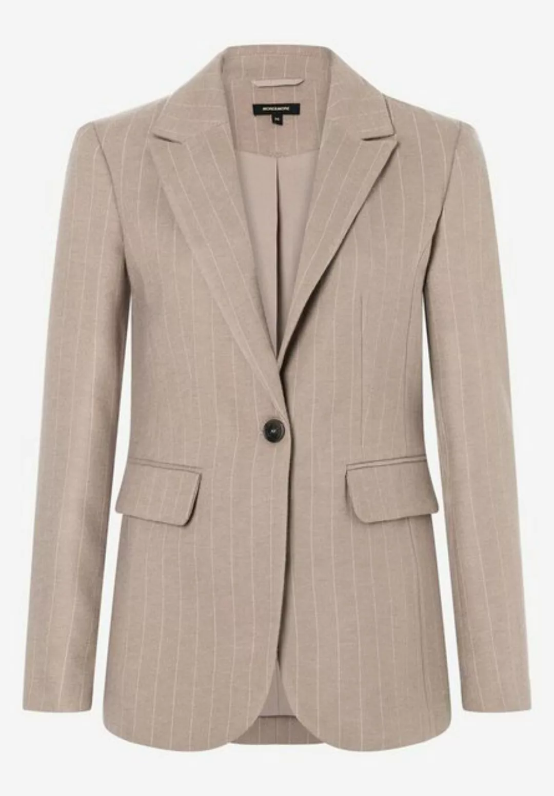 Nadelstreifenblazer, taupe, Herbst-Kollektion günstig online kaufen