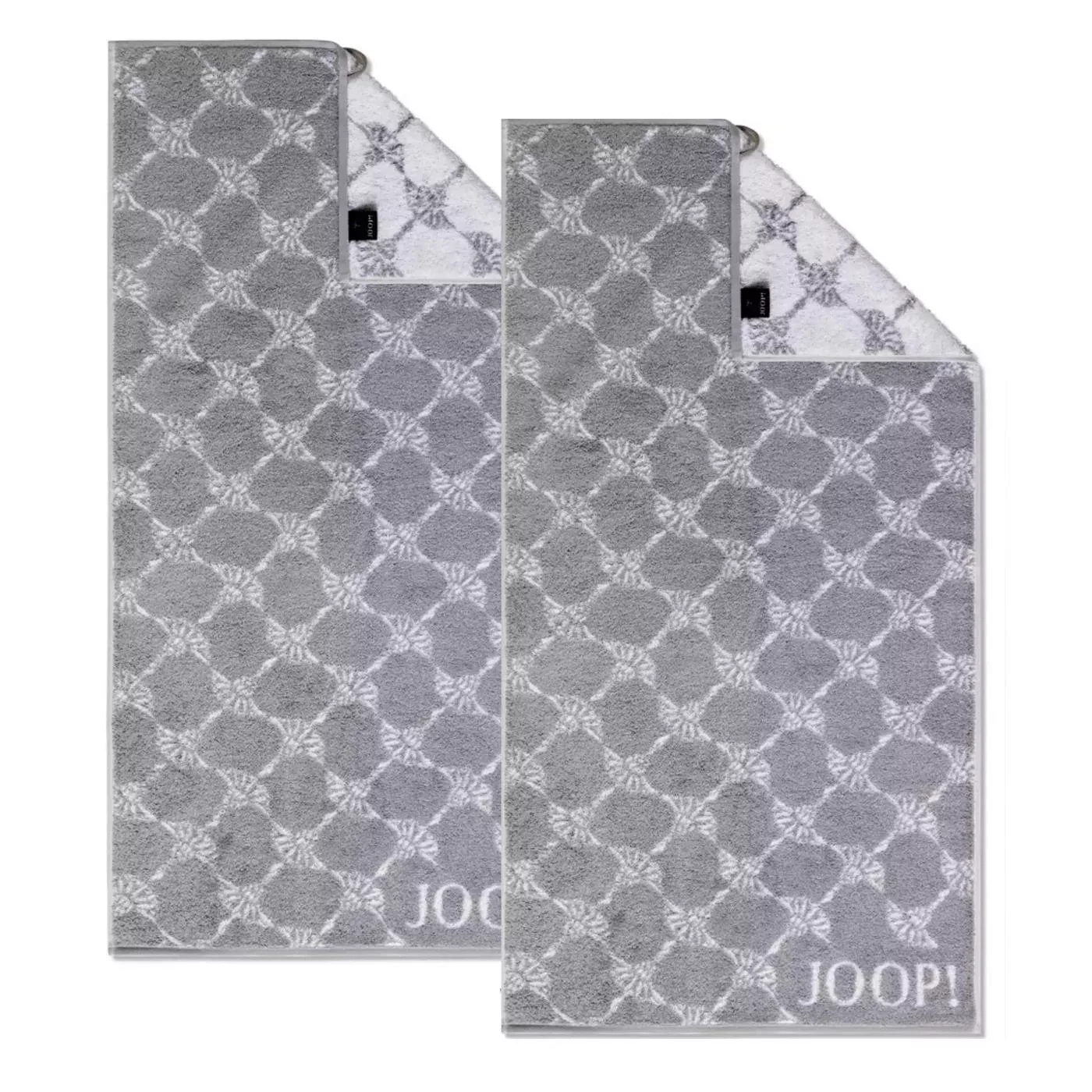 2 Stück Joop! Handtuch Cornflower 1611-76 Silber 50x100 günstig online kaufen