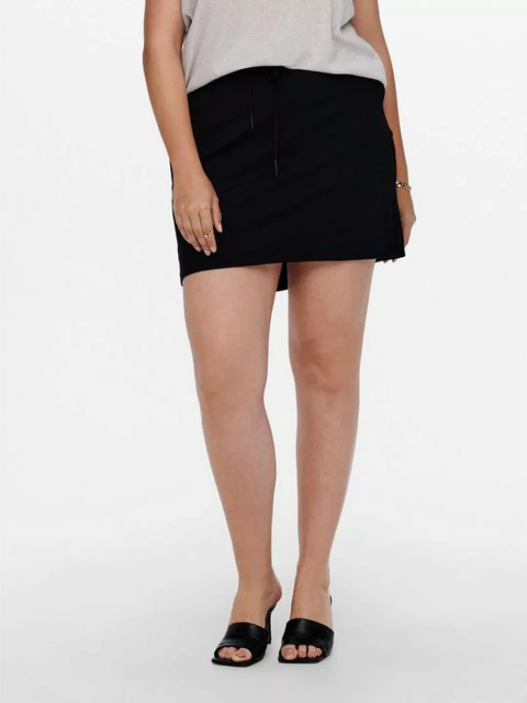 ONLY CARMAKOMA Sommerrock Mini Stretch Rock Kurzer Übergrößen Skirt CARGOLD günstig online kaufen