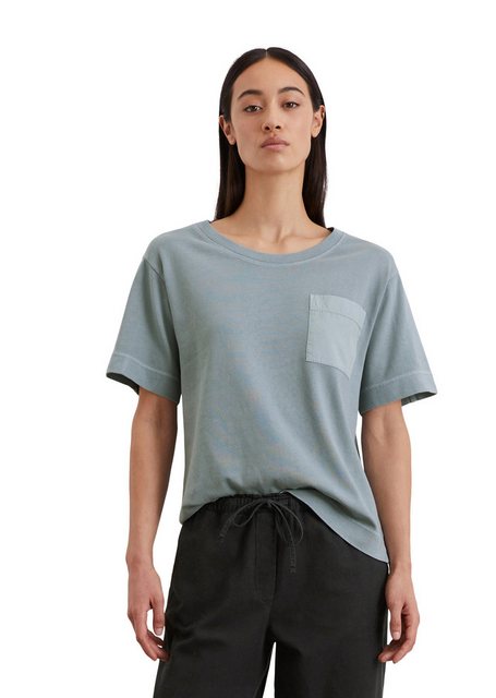 Marc O'Polo T-Shirt mit aufgesetzter Satin-Tasche günstig online kaufen