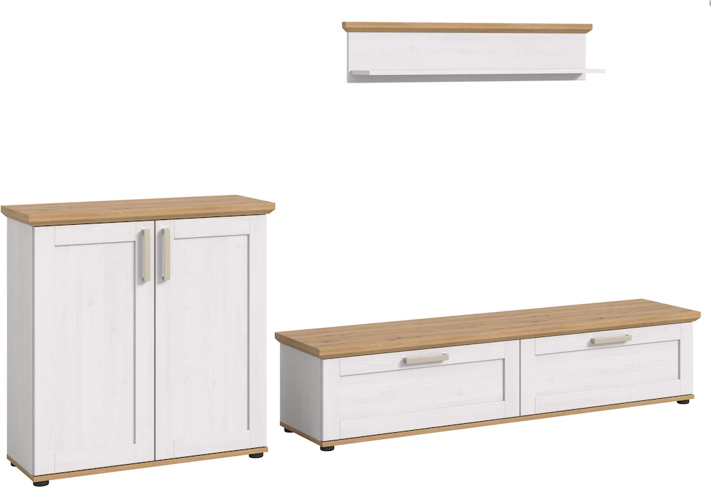 Home affaire Wohnwand "Cosenza", (Set, 3 St.), Cosenza, Breite: 260 cm, Hig günstig online kaufen