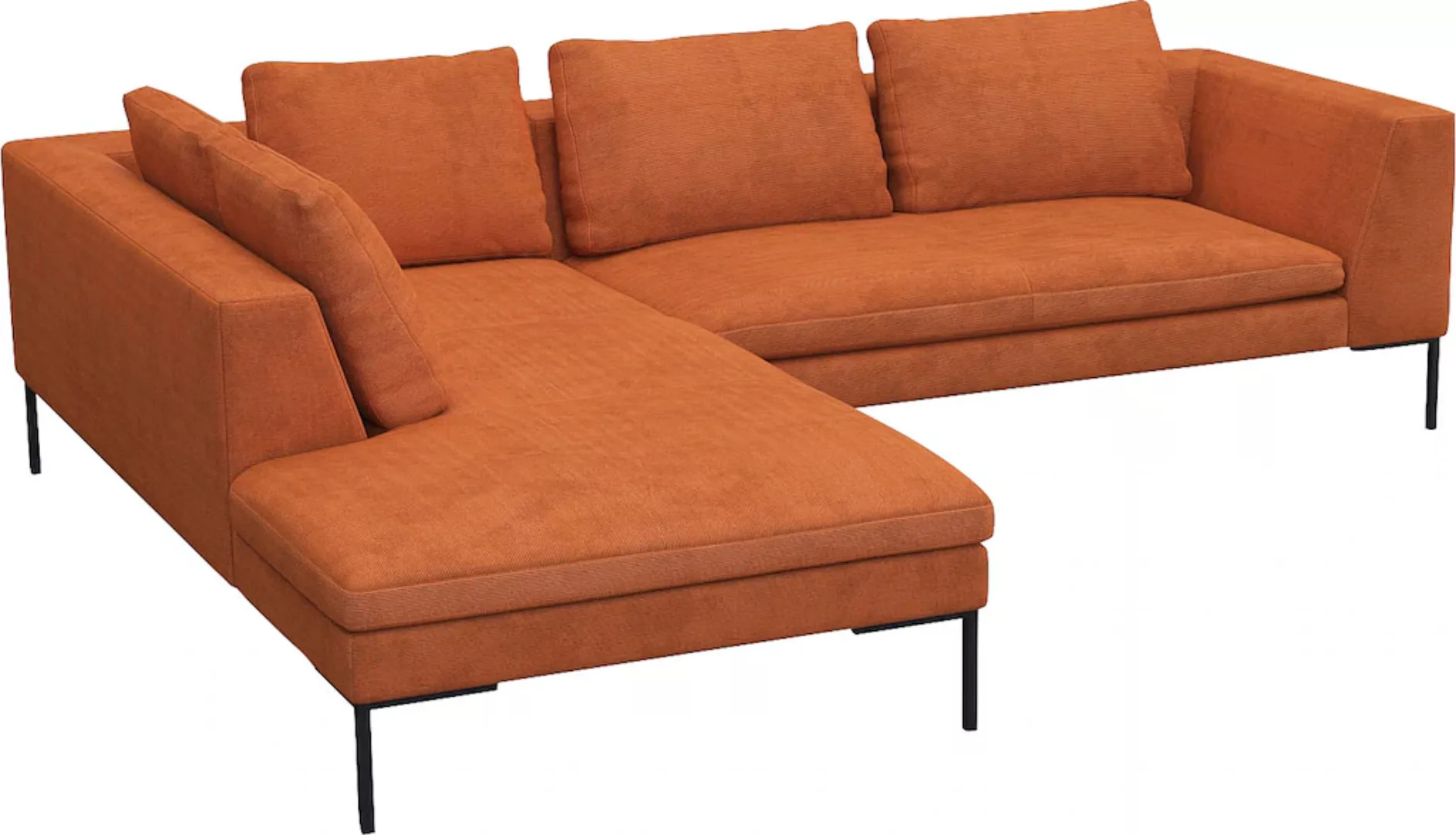 FLEXLUX Ecksofa "Loano, superbequemer Sitzkomfort durch Kaltschaum im Sitz" günstig online kaufen