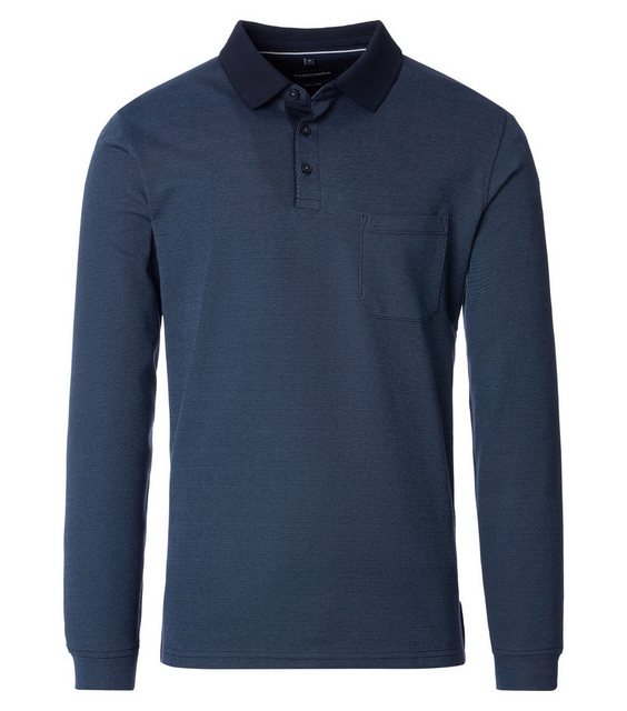 CASAMODA Langarm-Poloshirt "CASAMODA Polo-Shirt Langarm gestreift" günstig online kaufen