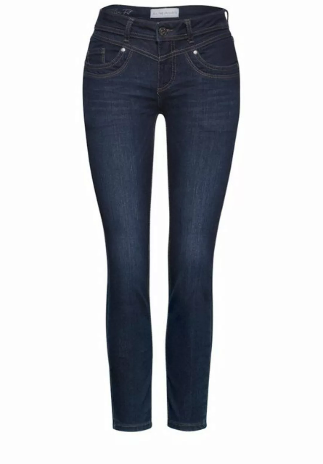 STREET ONE Bequeme Jeans STREET ONE / Da.Jeans / Style QR York,mw,dark blue günstig online kaufen