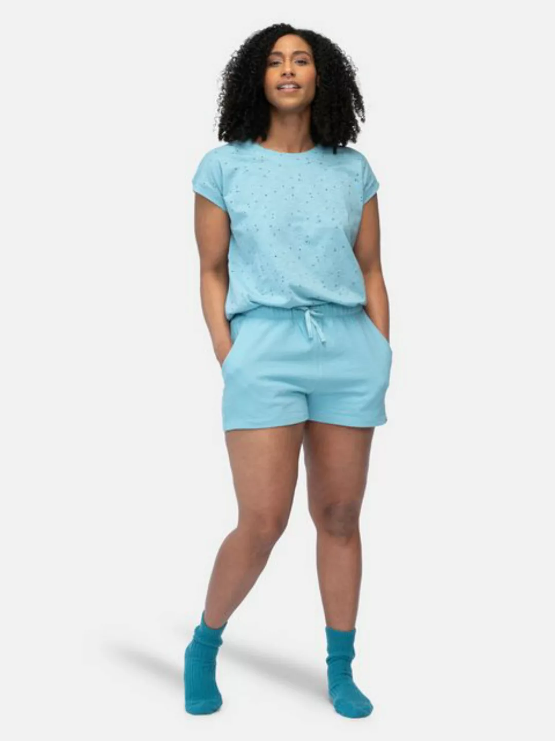 greenjama Pyjamashorts aus Jersey mit leicht strukturierter Oberfläche, Bio günstig online kaufen