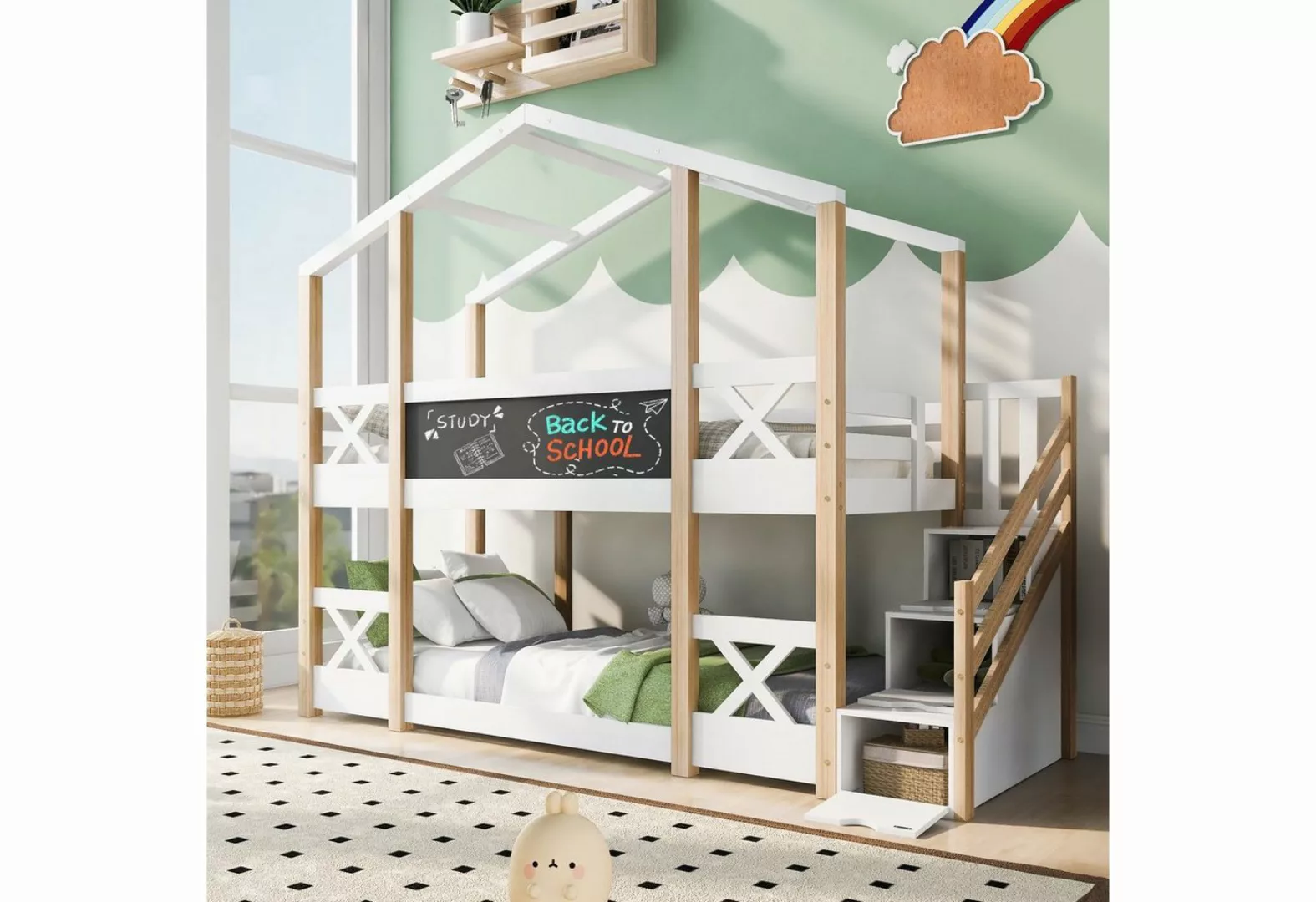 HAUSS SPLOE Kinderbett Etagenbett Baumhaus Kinderbett Hochbett Funktionsbet günstig online kaufen