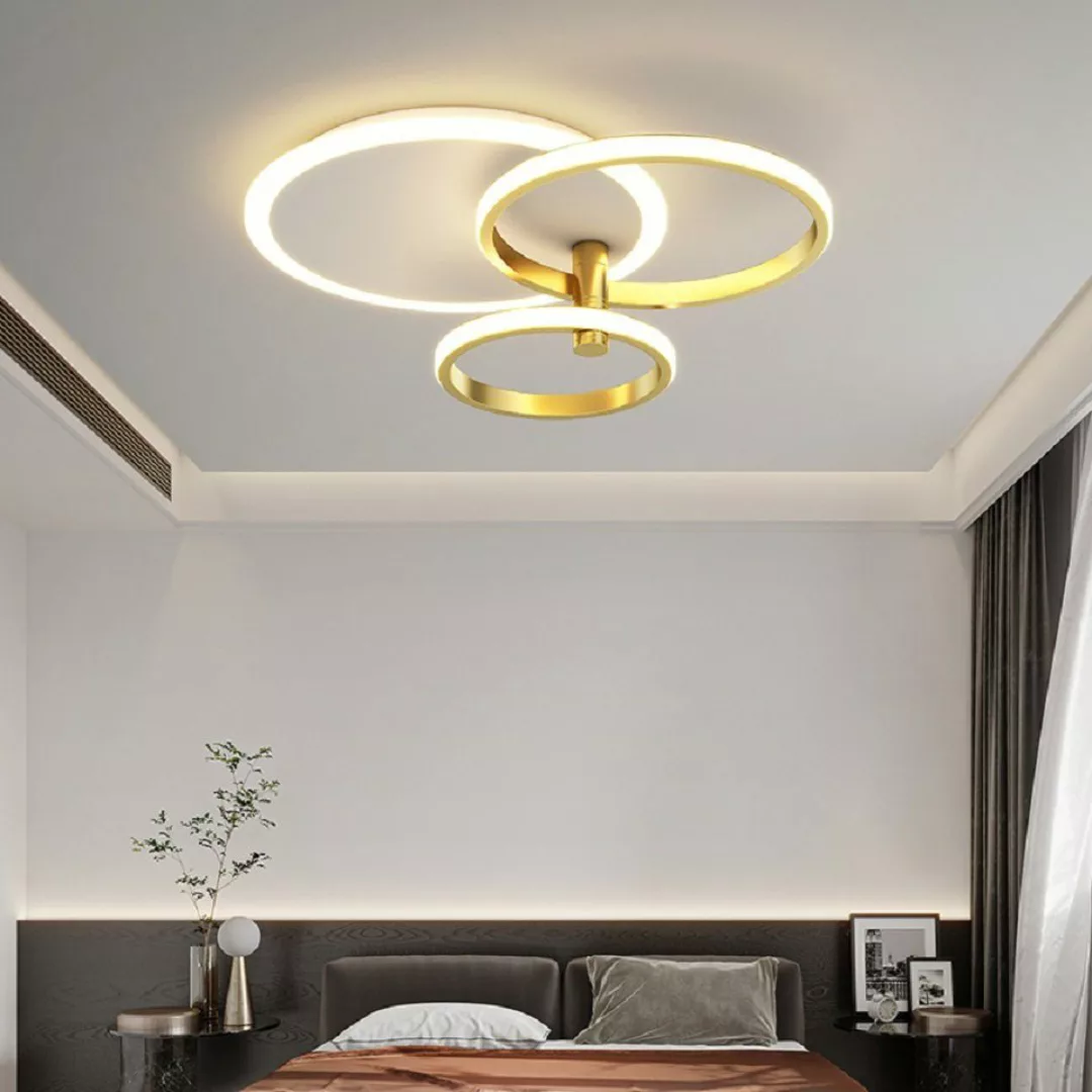 Daskoo Deckenleuchten 3/5 Ringe LED Deckenlampe günstig online kaufen