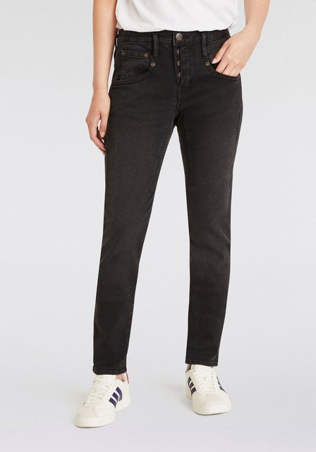 Herrlicher Boyfriend-Jeans Shyra Long Recycled Denim Black Stretch günstig online kaufen