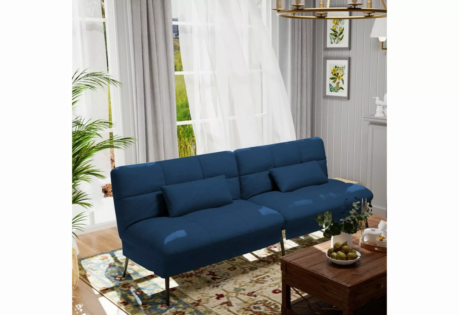 COMHOMA Sofa Schlafsofa mit Schlaffunktion, Bettsofa, Couch Gästebett mit v günstig online kaufen