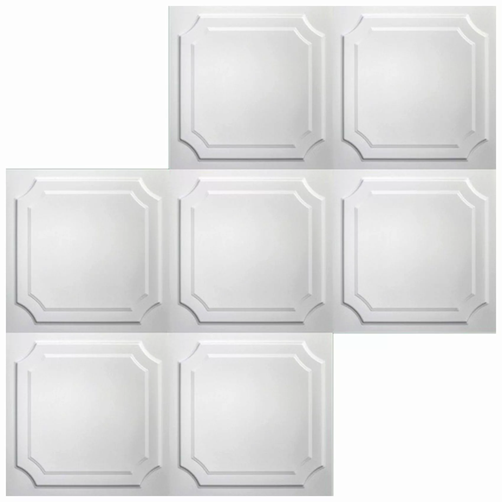 Hexim Wanddekoobjekt NR.03 (Deckenplatten 50x50cm Styroporplatten günstig online kaufen