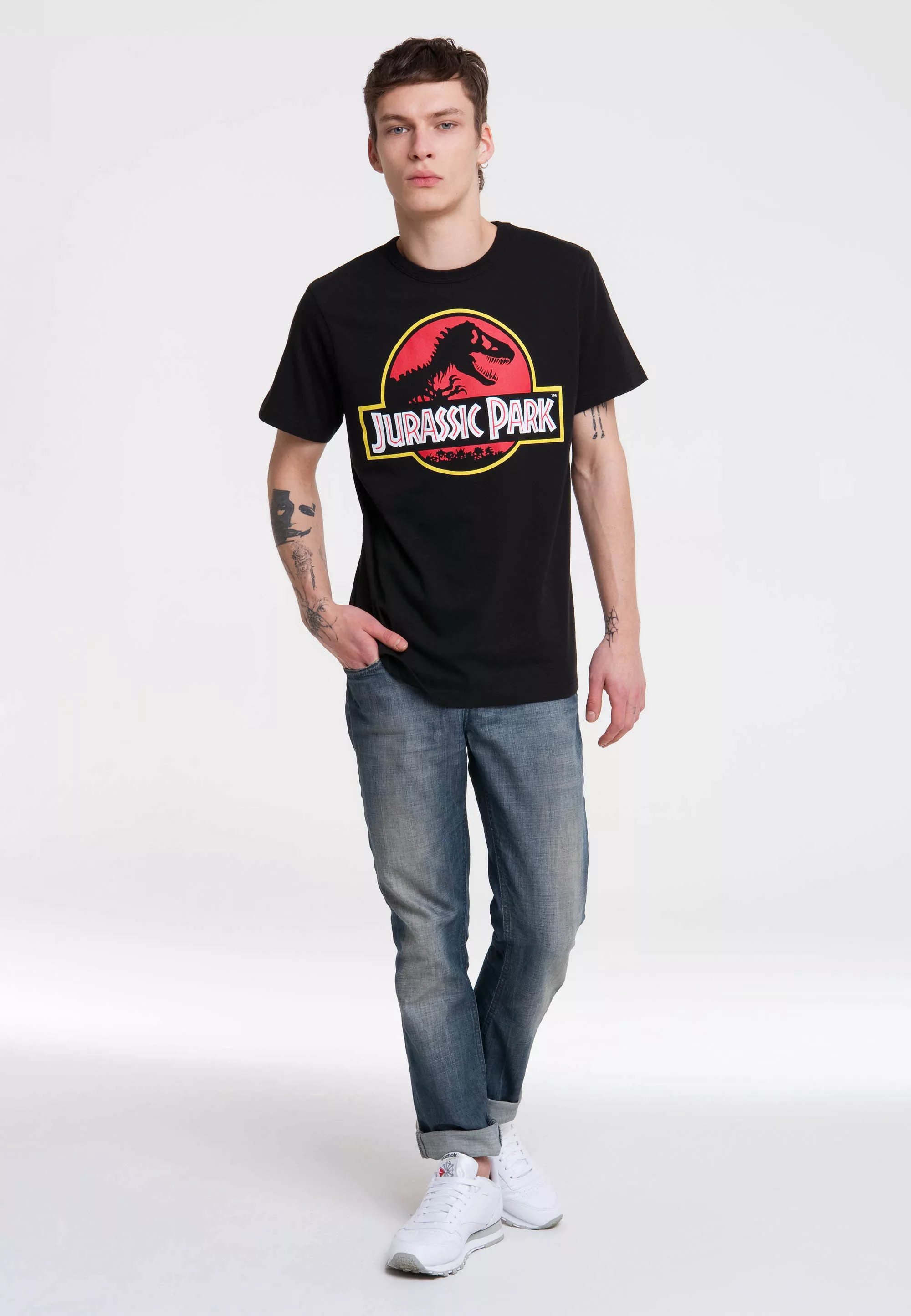 LOGOSHIRT T-Shirt "Jurassic Park Logo", mit coolem Print günstig online kaufen