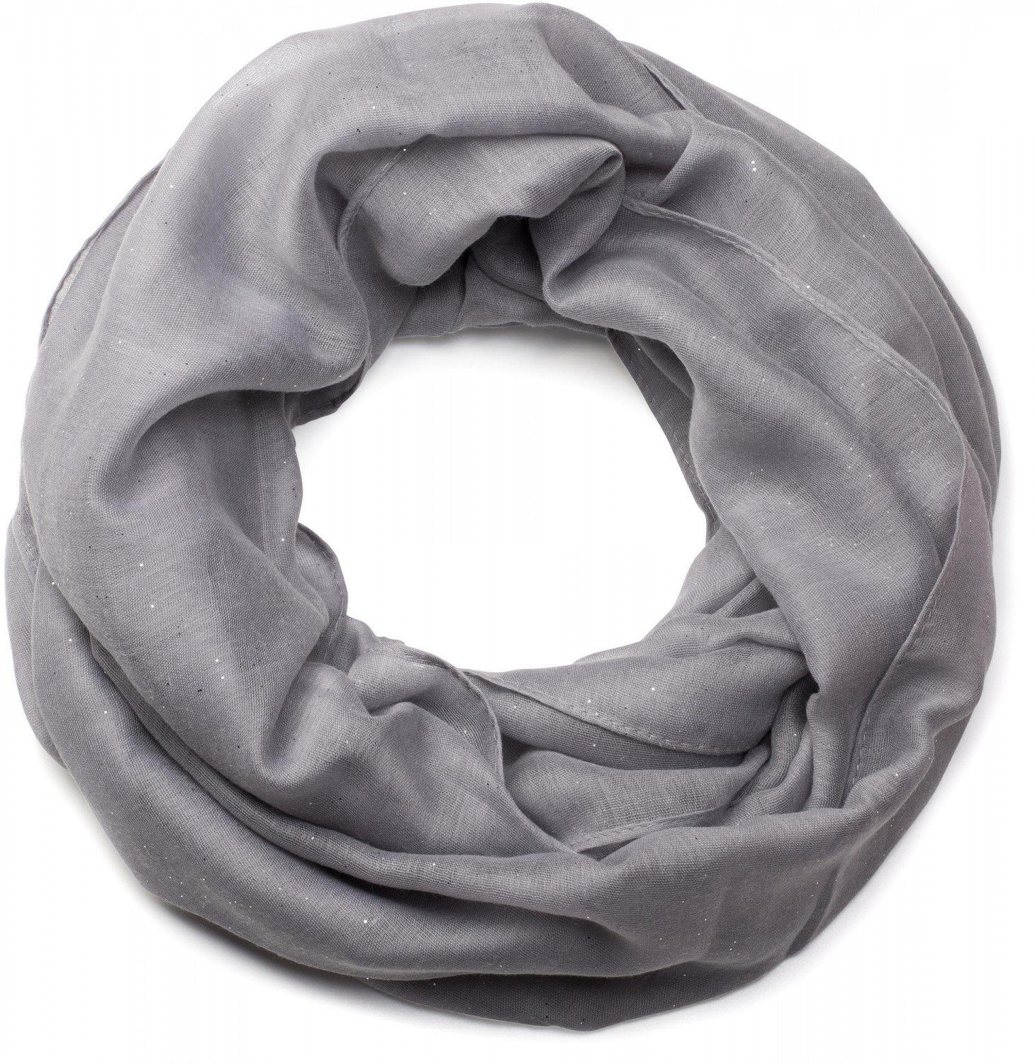styleBREAKER Loop Loop mit Glitzer unifarben, günstig online kaufen