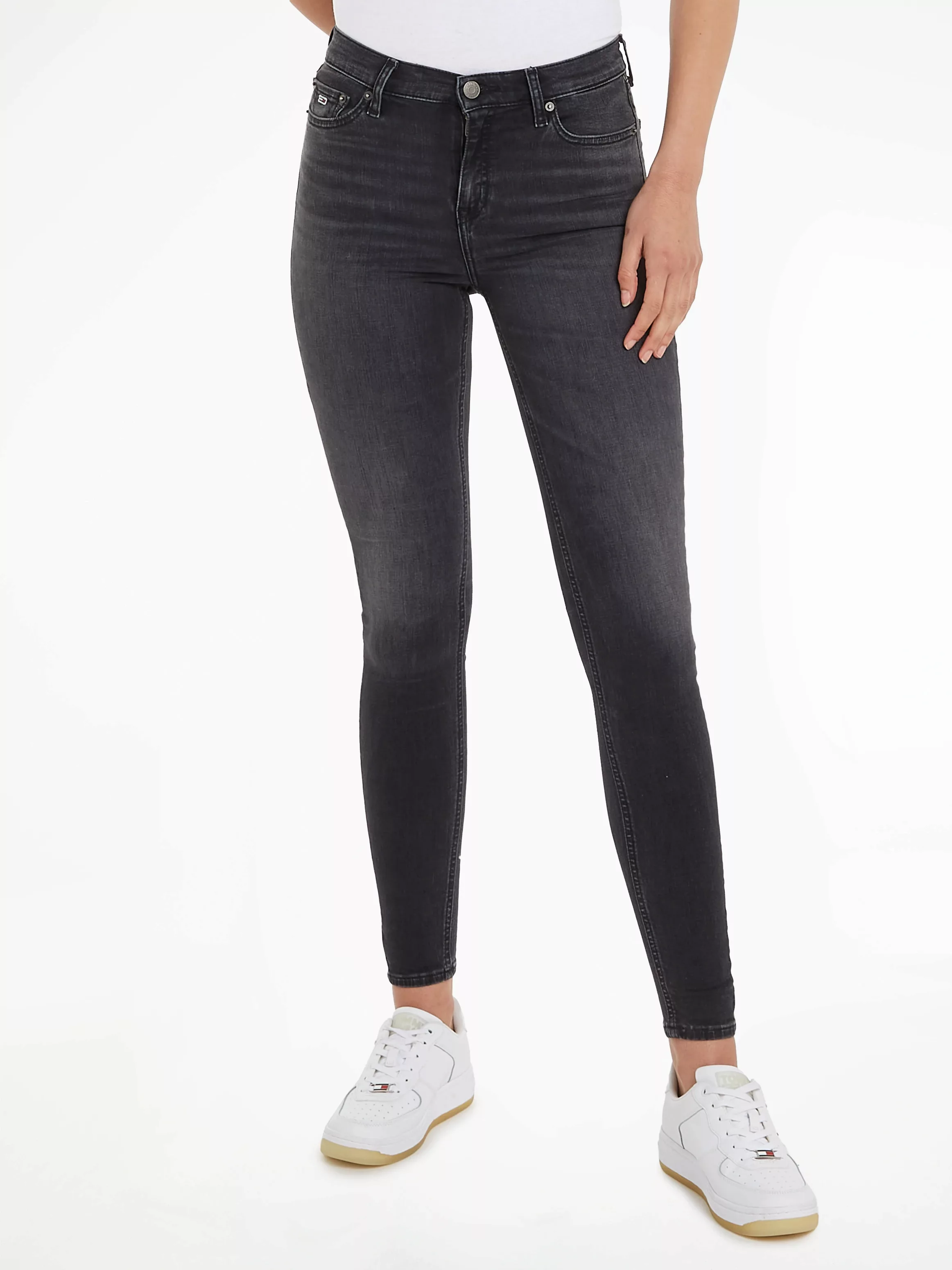 Tommy Jeans Bequeme Jeans Nora mit Ledermarkenlabel günstig online kaufen