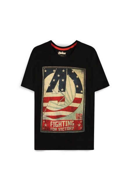 The AVENGERS Print-Shirt Avengers for Victory T-Shirt Black Erwachsen + Jug günstig online kaufen