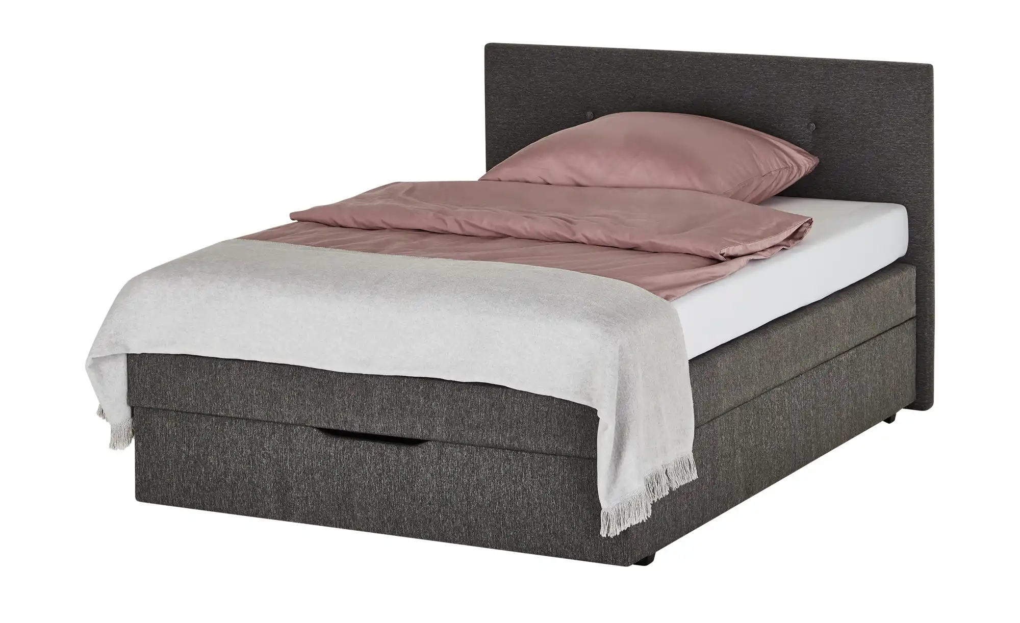 Boxspringbett  Elector ¦ grau ¦ Maße (cm): B: 146 H: 103 Betten > Boxspring günstig online kaufen