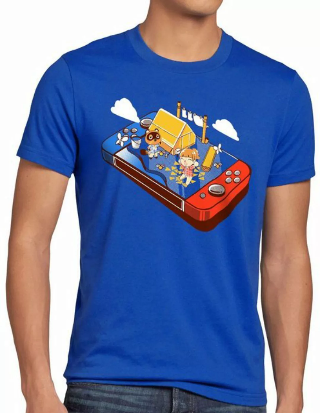 style3 Print-Shirt Herren T-Shirt Crossing Pocket switch animal videospiel günstig online kaufen