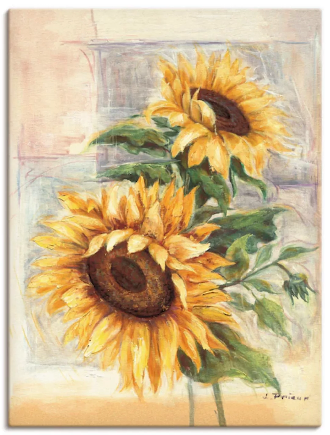 Artland Wandbild »Sonnenblumen II«, Blumen, (1 St.), als Alubild, Outdoorbi günstig online kaufen