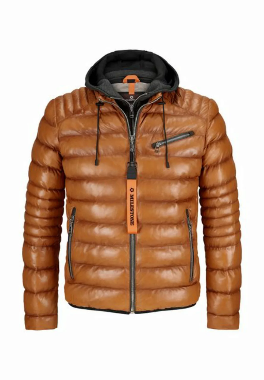 Milestone Lederjacke - Steppjacke aus Nappaleder - MSApollo günstig online kaufen