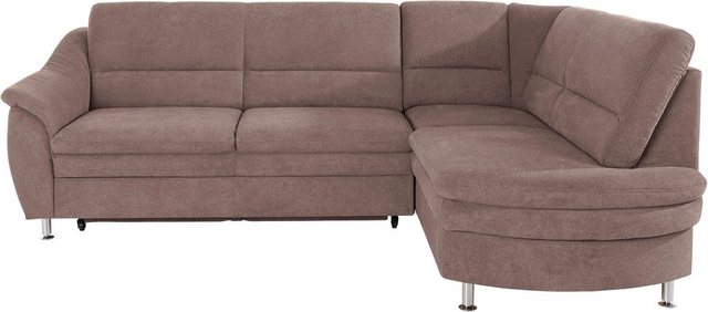 Places of Style Ecksofa "Cardoso L-Form", Federkern, wahlweise mit Bett, Sc günstig online kaufen