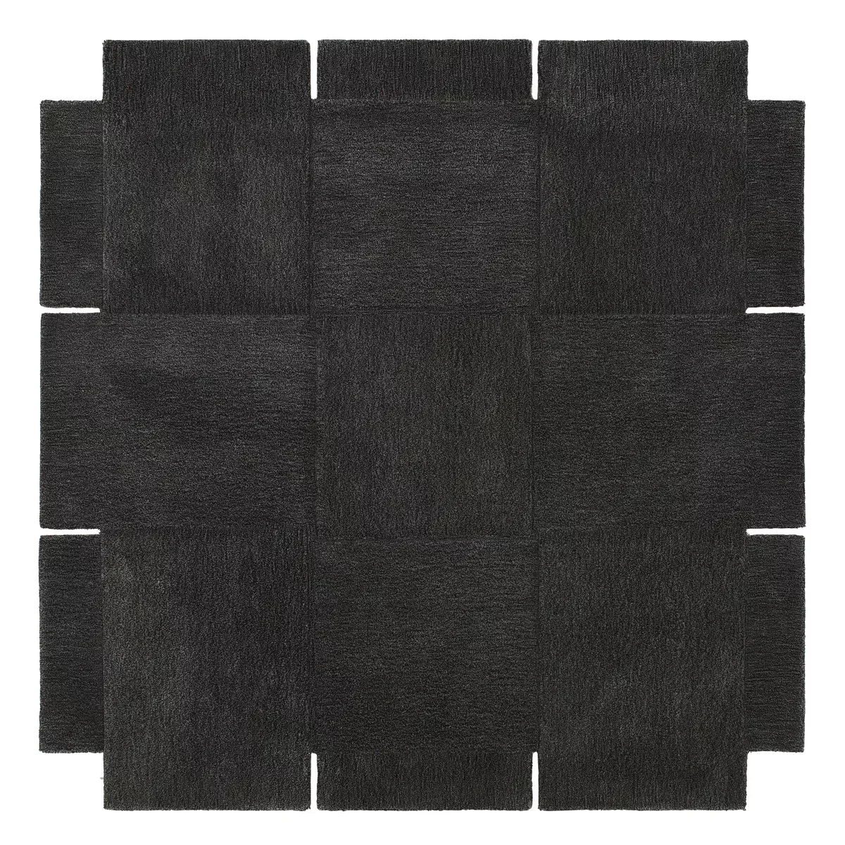 Basket Teppich, dunkel grau 180 x 180cm günstig online kaufen