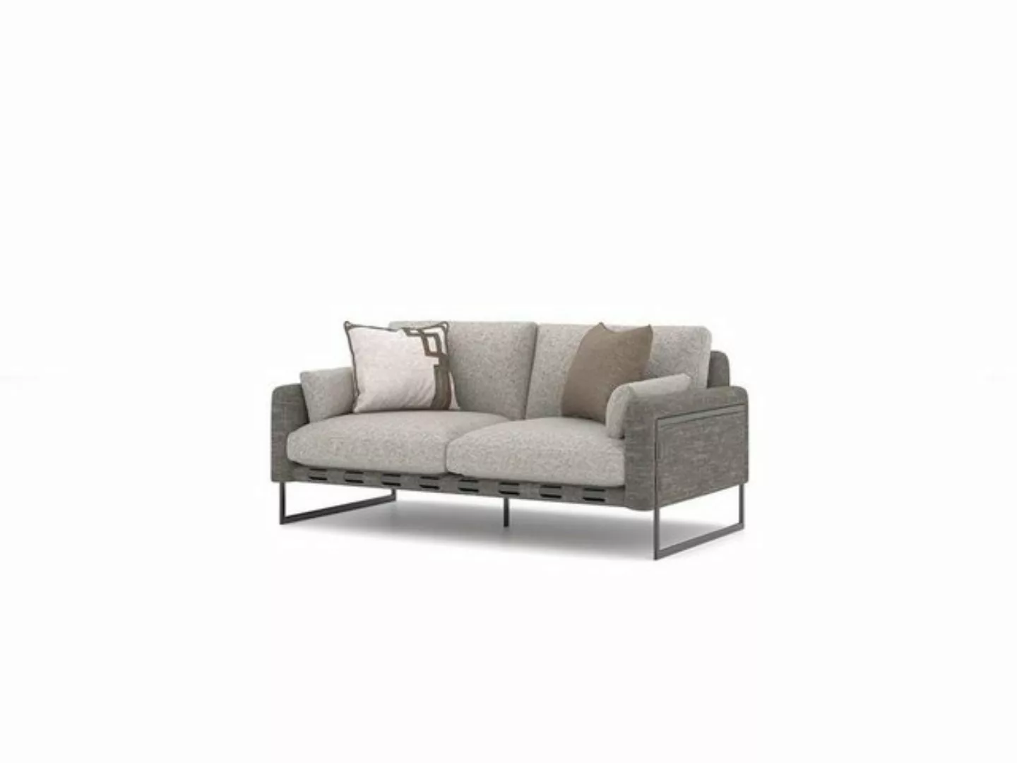 Xlmoebel Sofa Exklusives Zweisitzer-Sofa Textil-Polstermöbel Moderne, Herge günstig online kaufen