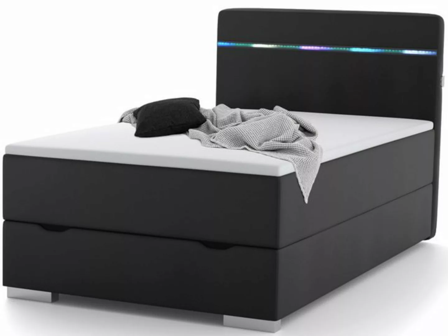 wonello Boxbett Monza 2, inkl. LED-Beleuchtung, Bettkasten, USB A+C Anschlu günstig online kaufen