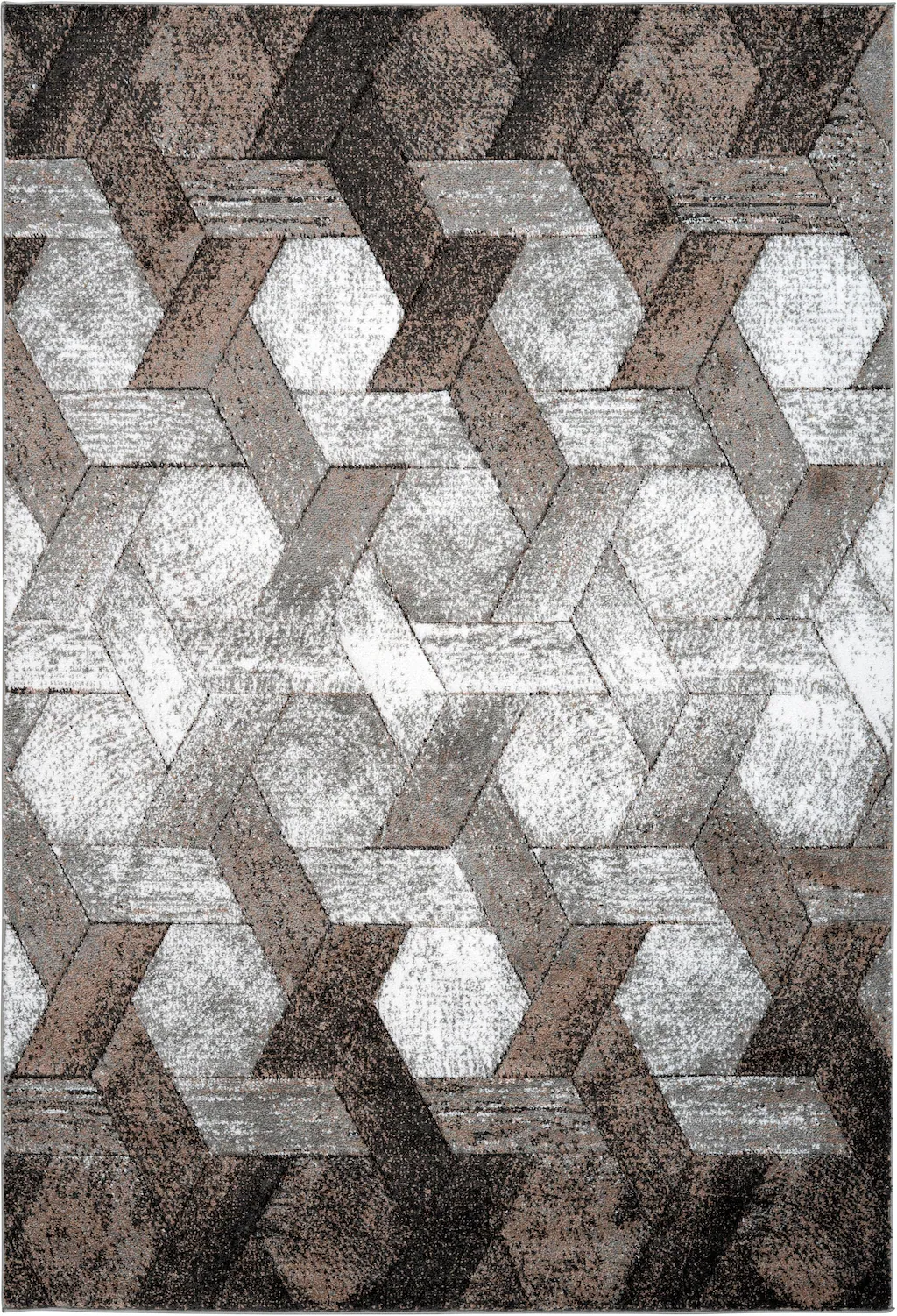calo-deluxe Teppich »Astro 301«, rechteckig, 14 mm Höhe, Kurzflor, Wohnzimm günstig online kaufen