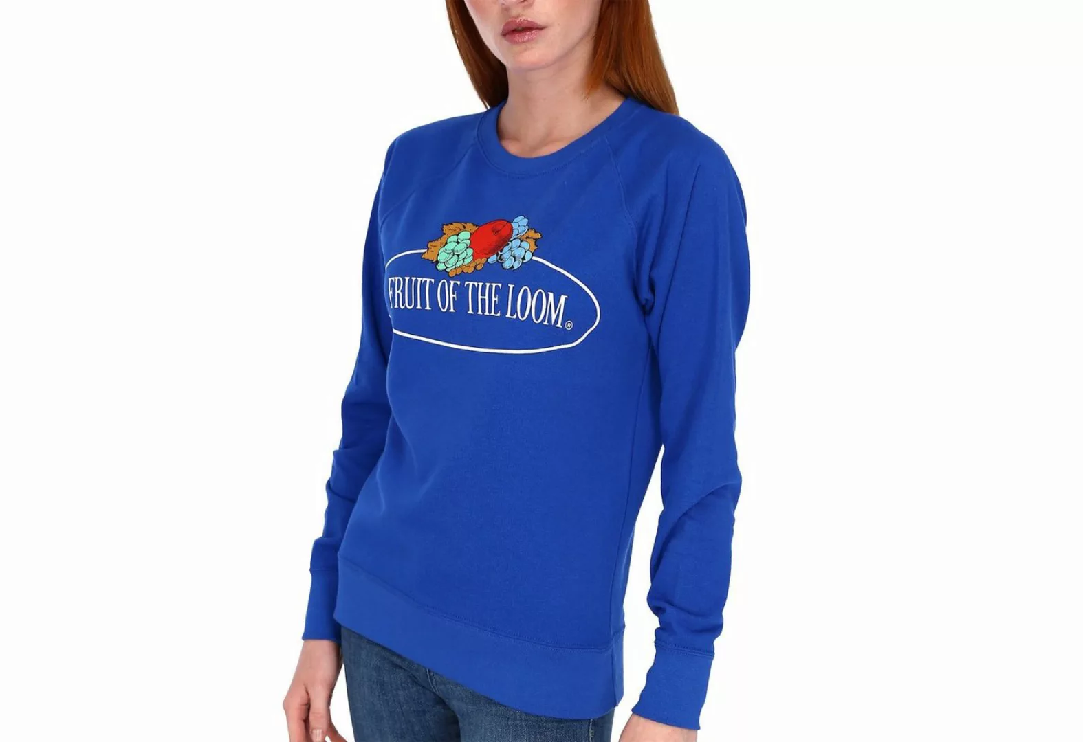 Fruit of the Loom Sweatshirt leichtes Damen Sweatshirt mit Vintage-Logo günstig online kaufen