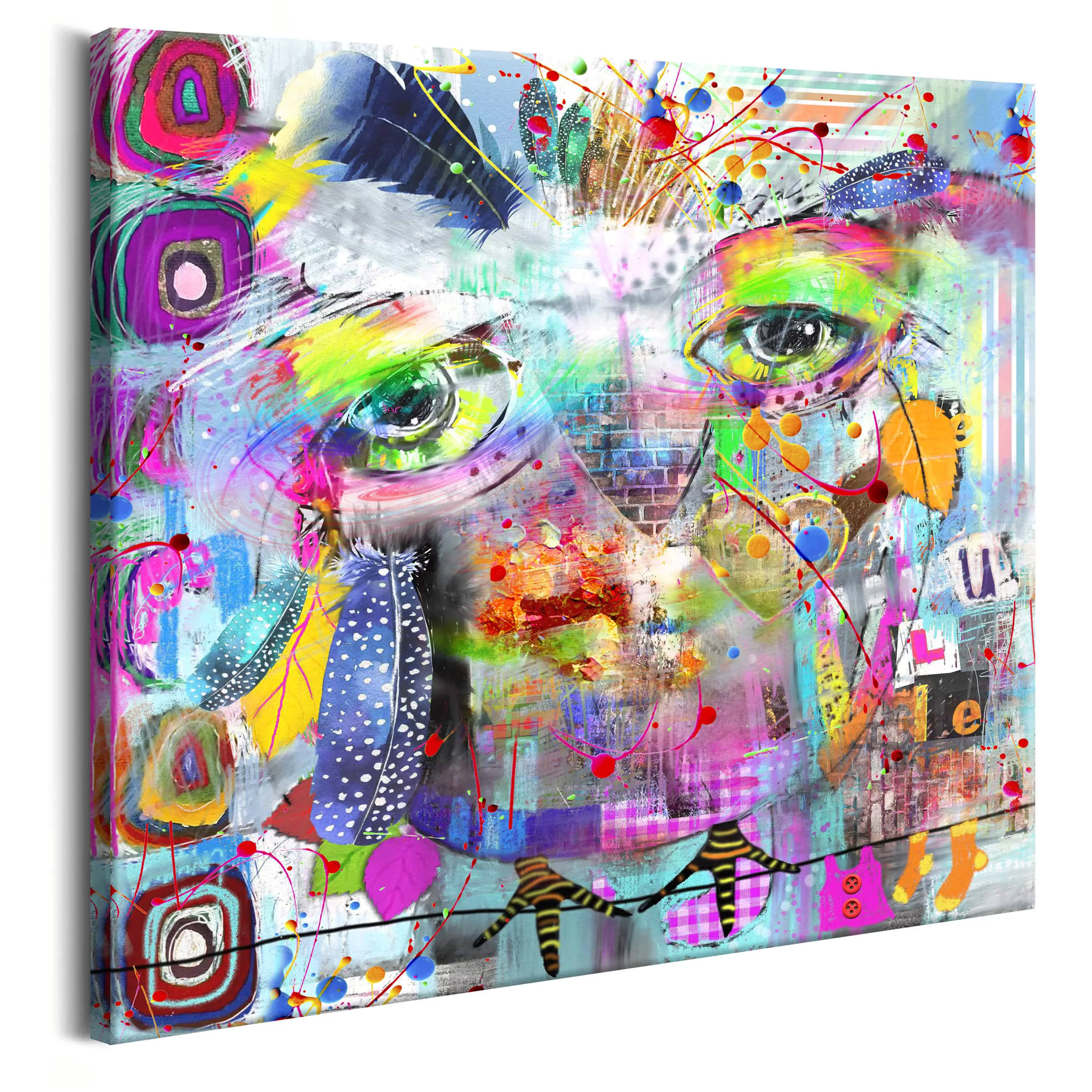 Wandbild - Colourful Owl günstig online kaufen
