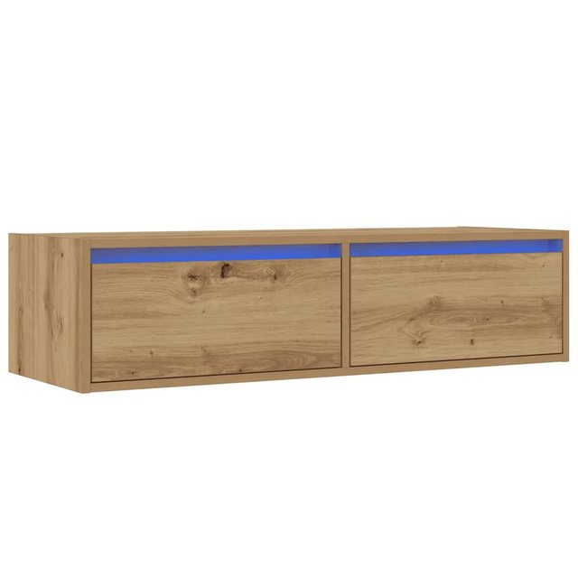 vidaXL Schrankmodule TV-Schrank mit LED-Leuchten Artisan-Eiche 100x35,5x25 günstig online kaufen