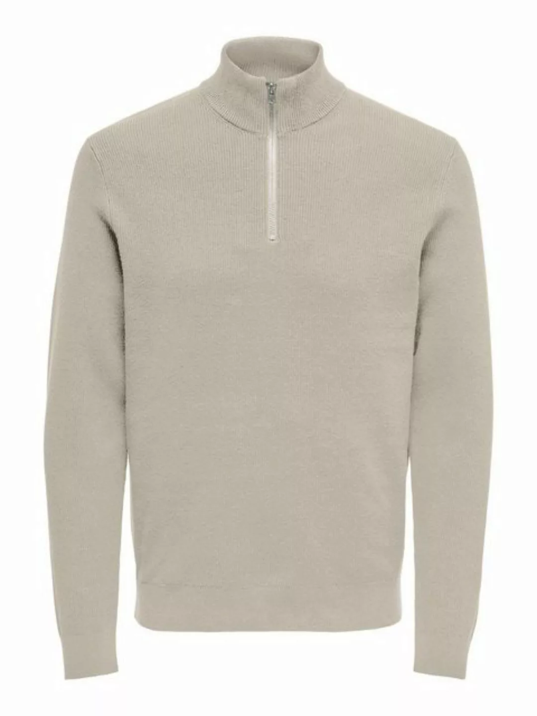 ONLY & SONS Sweatshirt ONSPHIL REG 12 STRUC HALF ZIP KNIT günstig online kaufen