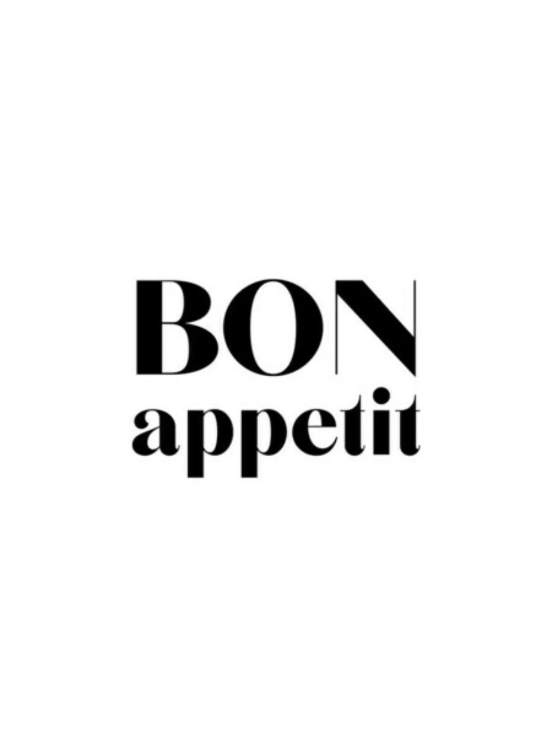 Poster / Leinwandbild - Bon Appetit No4 günstig online kaufen