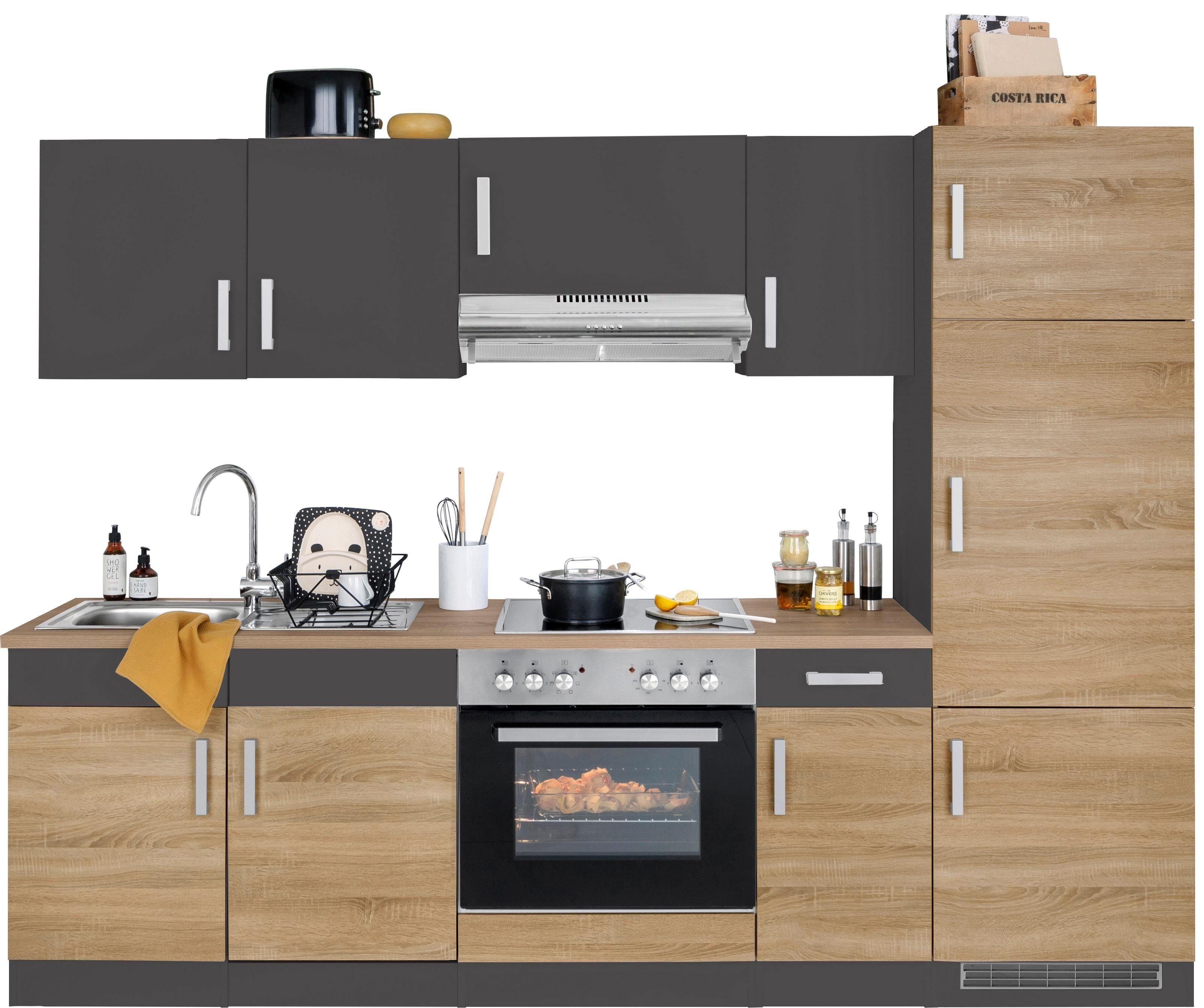 KOCHSTATION Küchenzeile "KS-Gera", Breite 270 cm, wahlweise mit E-Geräten, günstig online kaufen