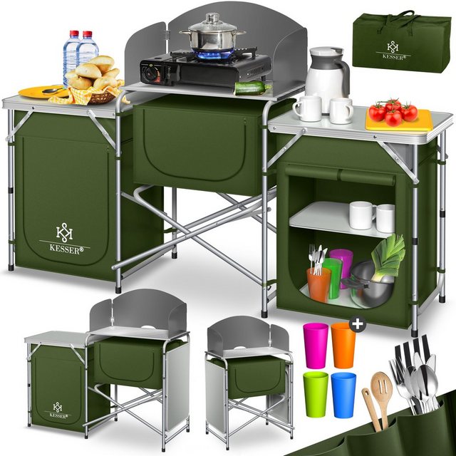 KESSER Mehrzweckschrank Campingschrank, Campingküche mit Aluminiumgestell günstig online kaufen