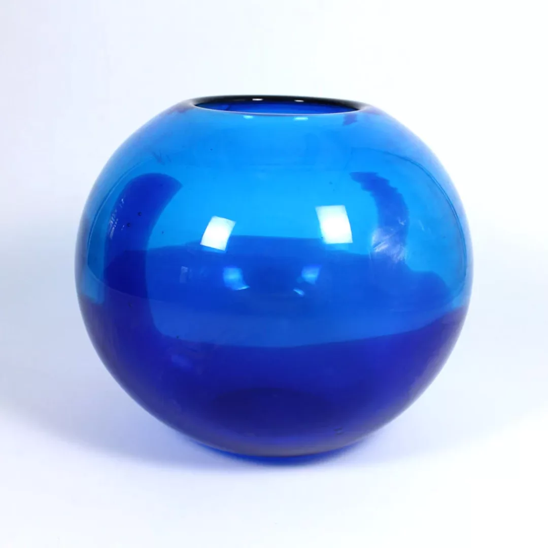 Kugelvase Laguna Murano 16cm blau günstig online kaufen