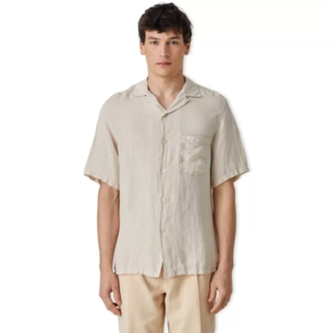 Portuguese Flannel  Hemdbluse Linen Camp Collar Shirt - Raw günstig online kaufen