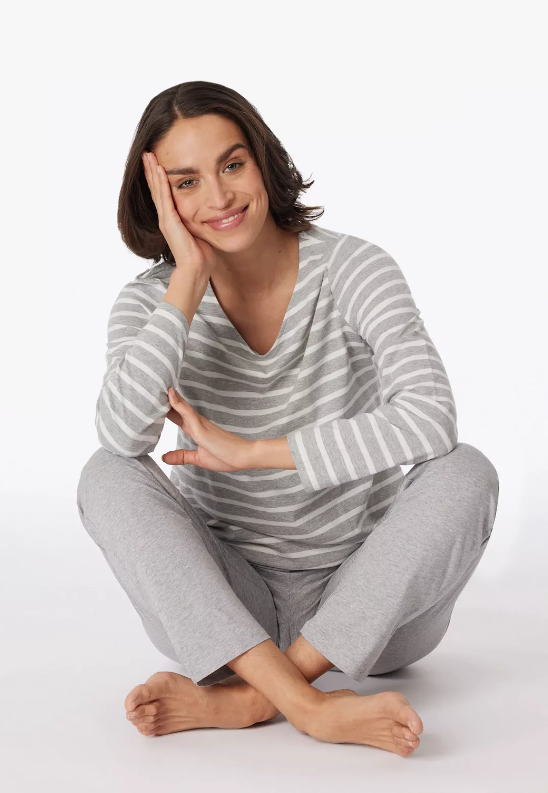 Schiesser Pyjama ""Casual Essentials"", (2 tlg.), mit lässigem Design günstig online kaufen