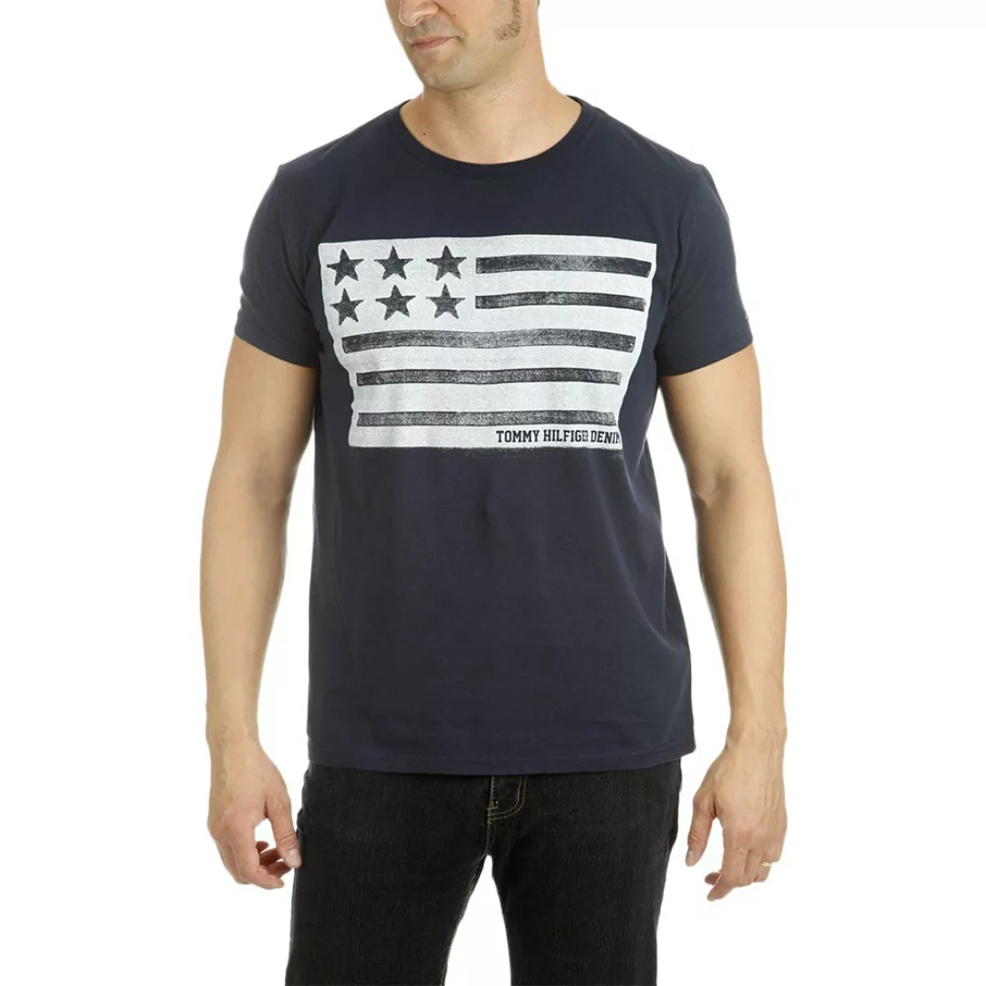 Tommy Hilfiger Basic Crew Kurzärmeliges T-shirt L Black Iris günstig online kaufen
