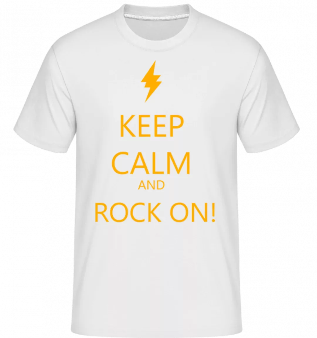 Keep Calm And Rock On! · Shirtinator Männer T-Shirt günstig online kaufen