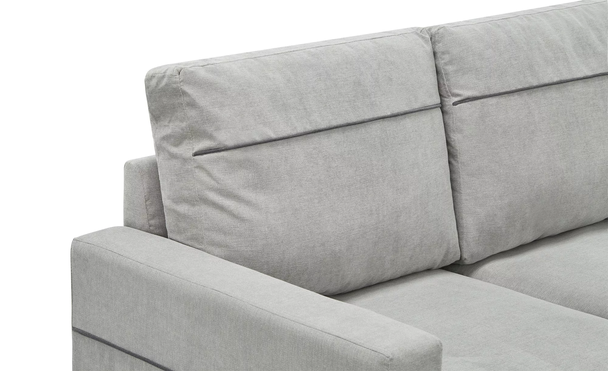 Ecksofa  Simba ¦ silber ¦ Maße (cm): B: 232 H: 87 T: 158 Polstermöbel > Sof günstig online kaufen